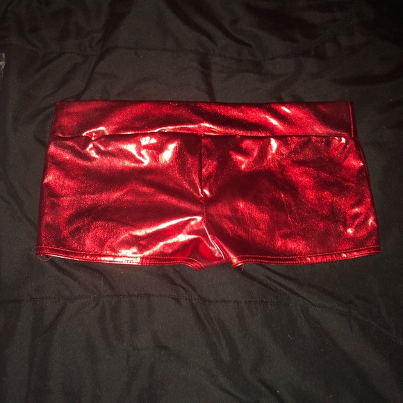 Red Rave Shorts - Picture 3 of 3